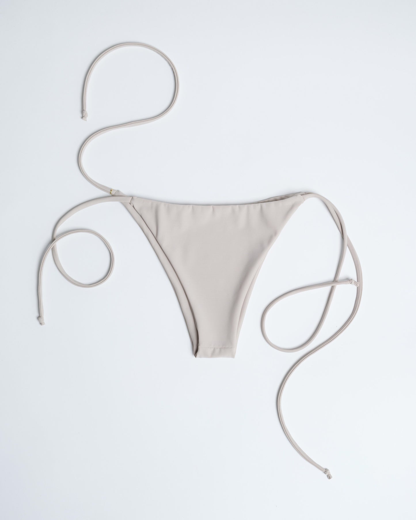 Tie Bikini Bottom – Cream