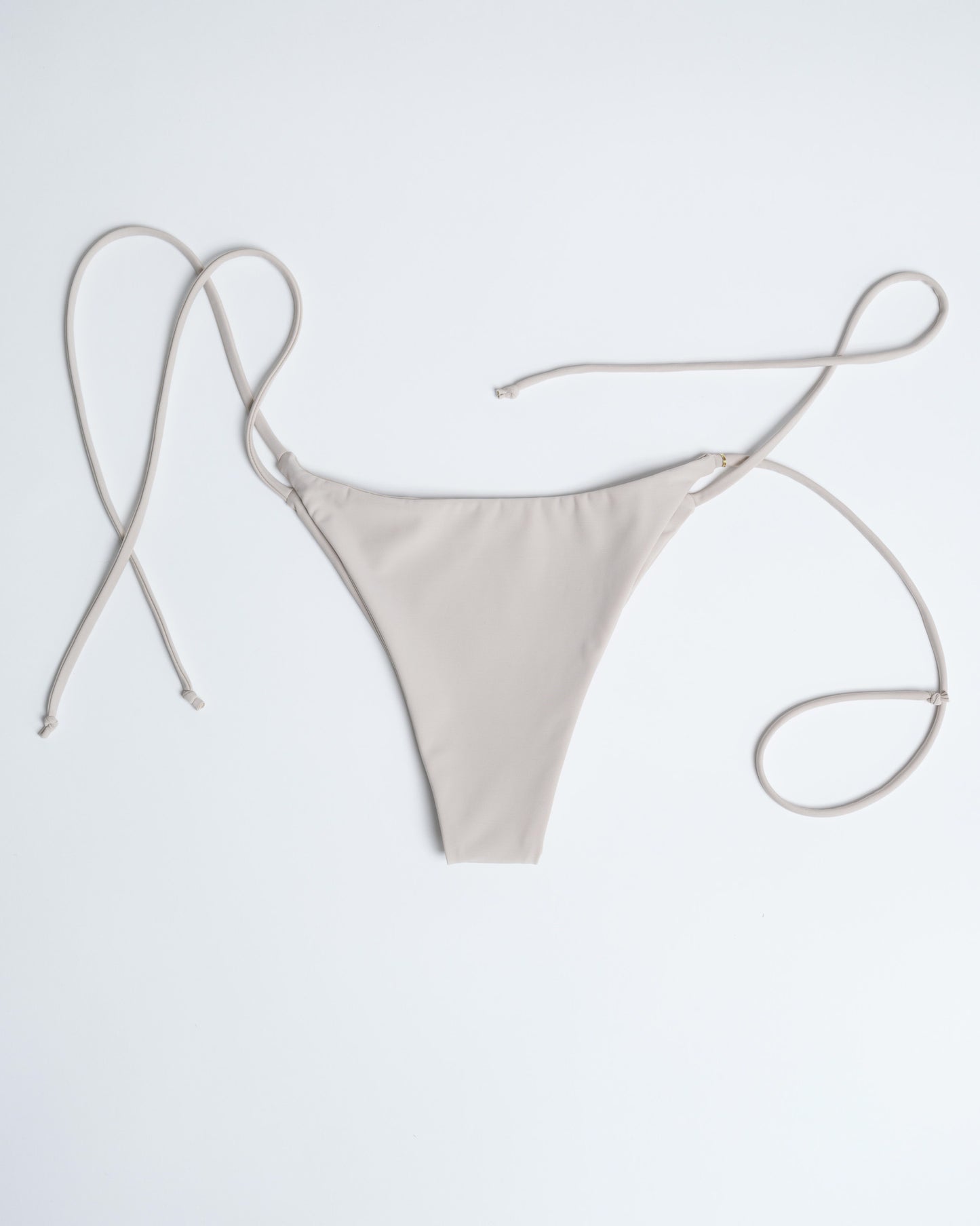 Tie Bikini Bottom – Cream