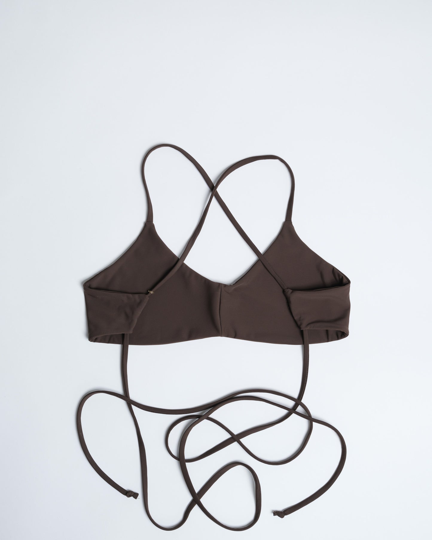 Wrap Bikini Top – Brown
