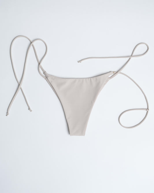 Tie Bikini Bottom – Cream