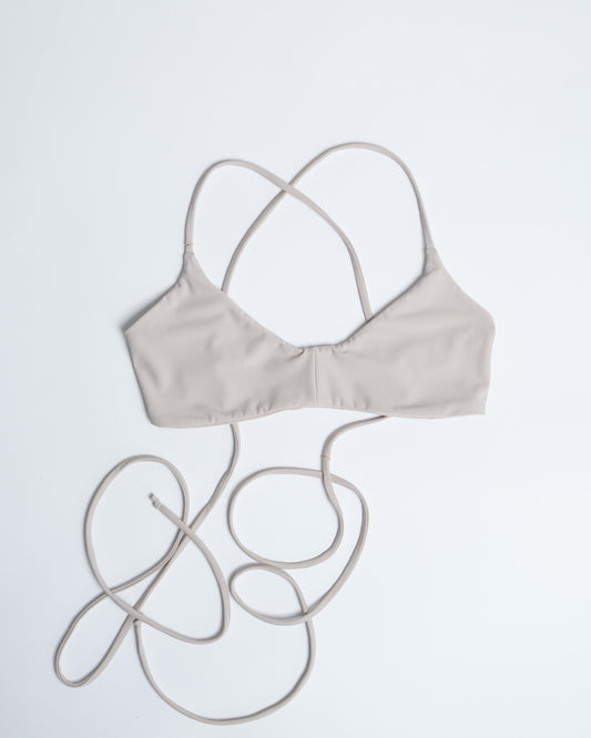 Wrap Bikini Top – Cream