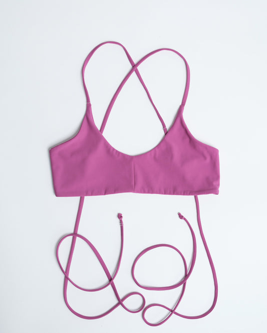 Wrap Bikini Top – Pink